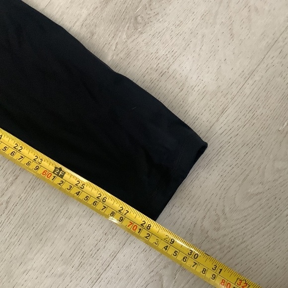 Zyia Active Black Brilliant Hi-rise Legging 28"‎ | size 12 solid black logo - Picture 10 of 13